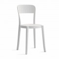 4 Outdoor Stackable Polypropylene Chairs Made in Italy Design - Alexus