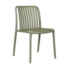 4 Stackable Garden Chairs in Polypropylene and Fiberglass - Orelia Viadurini