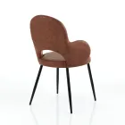 4 Synthetic Leather Chairs in Different Finishes - Amaranth Viadurini