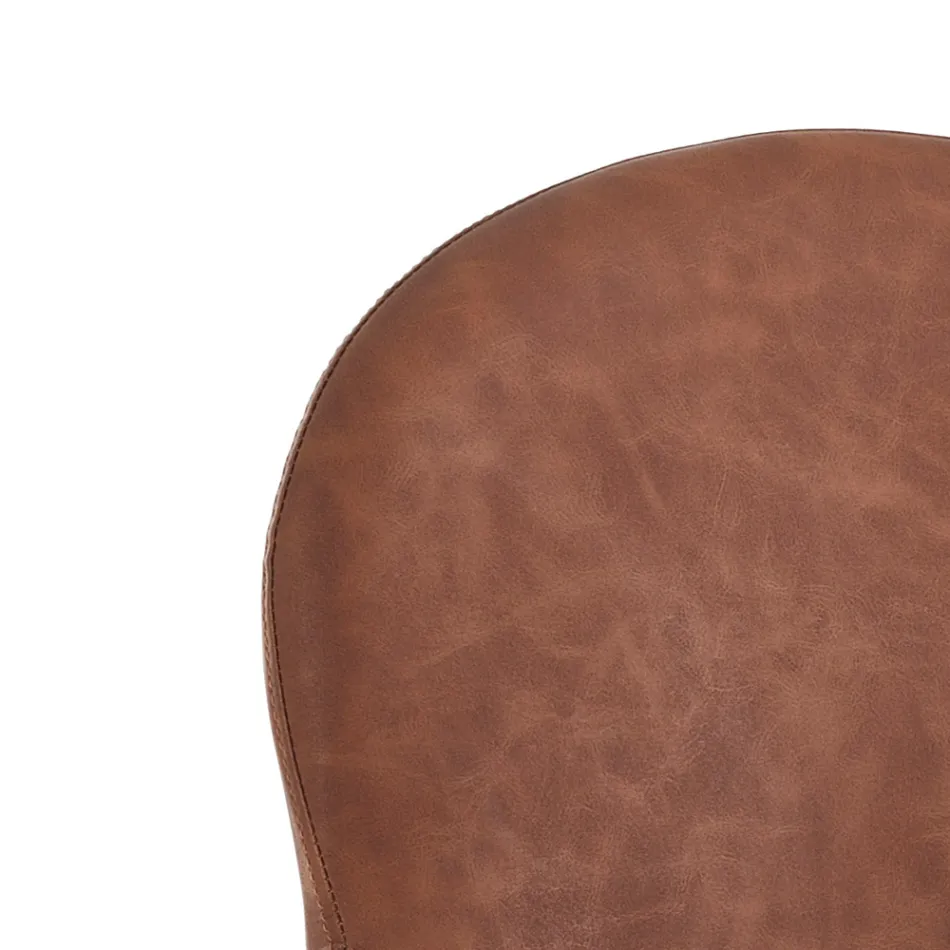 4 Synthetic Leather Chairs in Different Finishes - Amaranth Viadurini