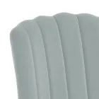 4 Chairs in Grey Velvet Effect Microfiber Fabric - Apricot Viadurini