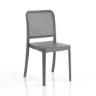 4 Stackable Indoor and Outdoor Chairs in Polypropylene - Peacock Viadurini