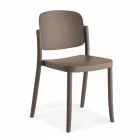 4 Modern Stackable Outdoor Chairs in Polypropylene Made in Italy - Bernetta Viadurini