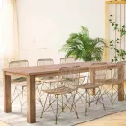 4 Dining Room Chairs in Steel and Weave by Kubu Homemotion - Kendall Viadurini