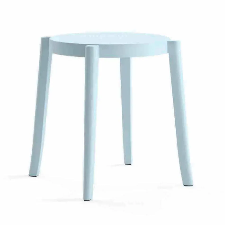 4 Outdoor Stackable Stools Design in Polypropylene Made in Italy - Anona Viadurini
