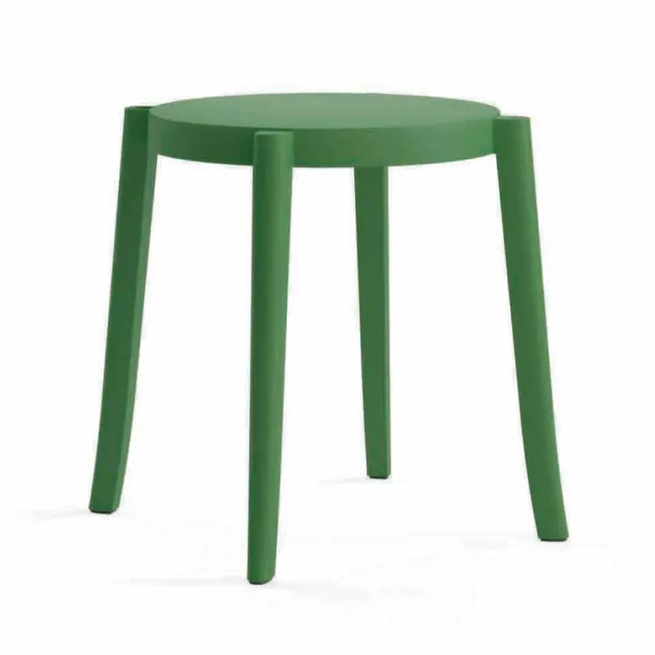 4 Outdoor Stackable Stools Design in Polypropylene Made in Italy - Anona Viadurini