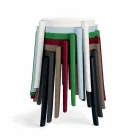 4 Outdoor Stackable Stools Design in Polypropylene Made in Italy - Anona Viadurini