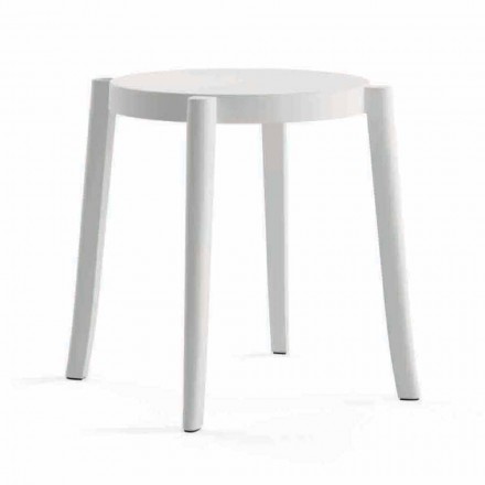 4 Outdoor Stackable Stools Design in Polypropylene Made in Italy - Anona Viadurini