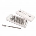 6 Stainless Steel Table Forks, Berti Exclusive for Viadurini - Edolo