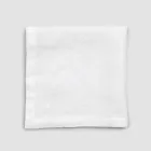 6 Light Linen Napkins with High Quality Italian Luxury Decoration - Virtu Viadurini