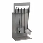 Fireplace Accessories in Colored Steel Made in Italy 4 Pieces - Rachel Viadurini