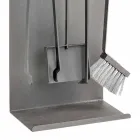 Fireplace Accessories in Colored Steel Made in Italy 4 Pieces - Rachel Viadurini