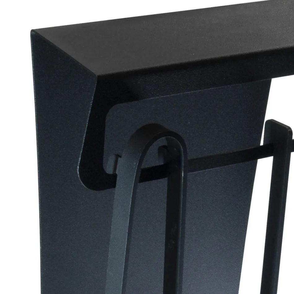 Fireplace Accessories in Painted Steel Made in Italy 3 Pieces - Virgil Viadurini