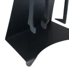 Fireplace Accessories in Painted Steel Made in Italy 3 Pieces - Virgil Viadurini