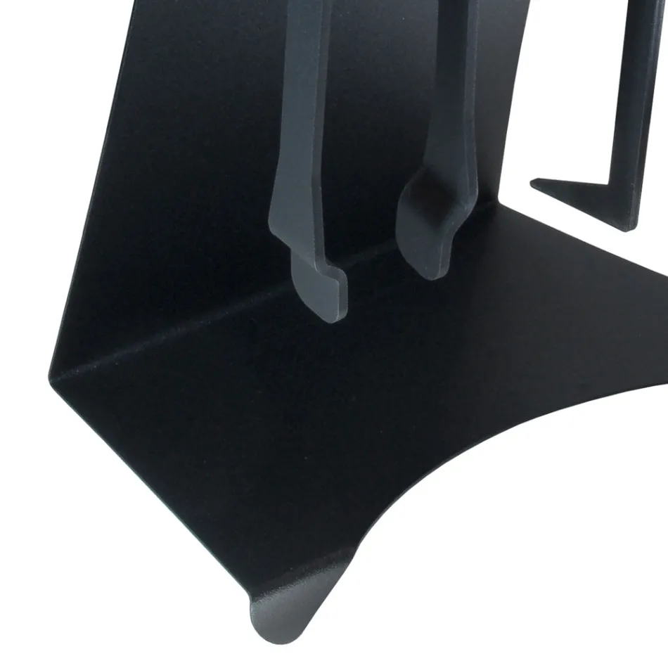 Fireplace Accessories in Painted Steel Made in Italy 3 Pieces - Virgil Viadurini