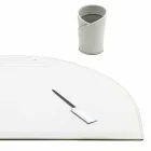 Desk Accessories in Regenerated Leather 4 Pieces Made in Italy - Medea Viadurini