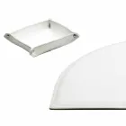 Desk Accessories in Regenerated Leather 4 Pieces Made in Italy - Medea Viadurini