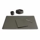 Desk Accessories in Regenerated Leather 5 Pieces Made in Italy - Ebe Viadurini