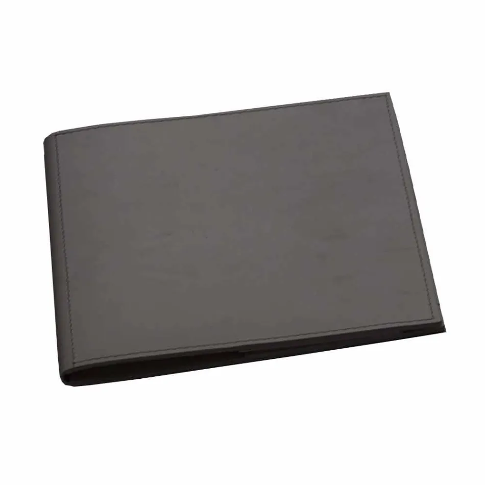 Desk Accessories in Regenerated Leather 5 Pieces Made in Italy - Medea Viadurini