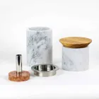 Space Saving Accessories for Kitchen Tools in Marble, Wood and Steel - Astoria Viadurini