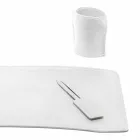 Accessories 4 Pieces Regenerated Leather Desk Made in Italy - Brando Viadurini