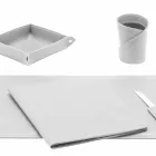 Accessories 5 Piece Regenerated Leather Desk Made in Italy - Ascanio Viadurini