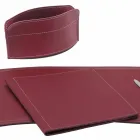 Accessories 5 Piece Regenerated Leather Desk Made in Italy - Brando Viadurini