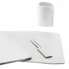 Accessories 5 Piece Regenerated Leather Desk Made in Italy - Brando Viadurini