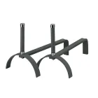 Andirons for the Fireplace in Different Finishes Height 25 cm Made in Italy - Rhinoceros Viadurini