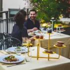 Design Sweets Stand in Painted Steel Made in Italy - Pennellope Viadurini