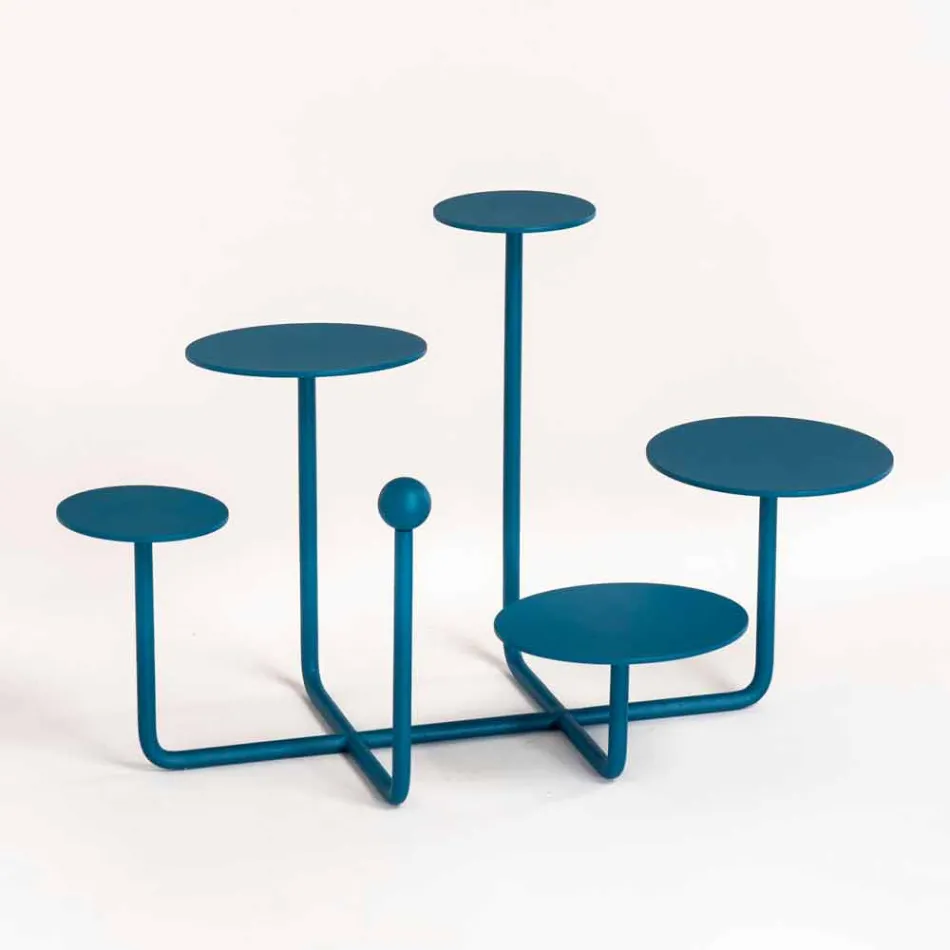 Design Sweets Stand in Painted Steel Made in Italy - Pennellope Viadurini