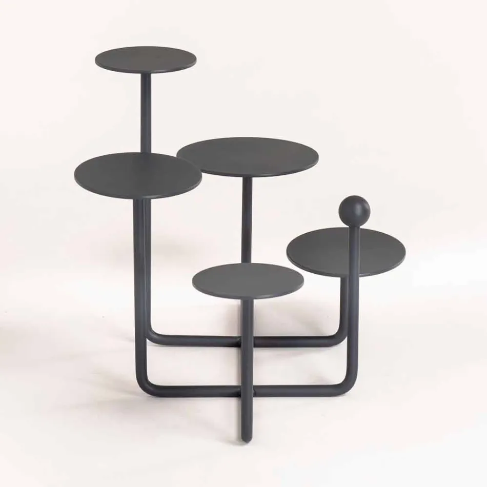 Design Sweets Stand in Painted Steel Made in Italy - Pennellope Viadurini
