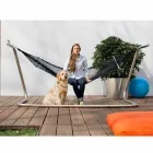 Hammock in Steel and Black Garden Design Made in Italy - Cumberland Viadurini