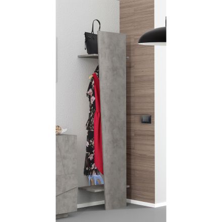 Design Entrance Coat Rack in White Wood, Slate or Concrete - Fjona Viadurini