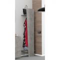 Design Entrance Coat Rack in White Wood, Slate or Concrete - Fjona