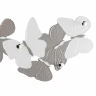 Wall hanger with design butterflies 5pomelli made in Italy Brice Viadurini