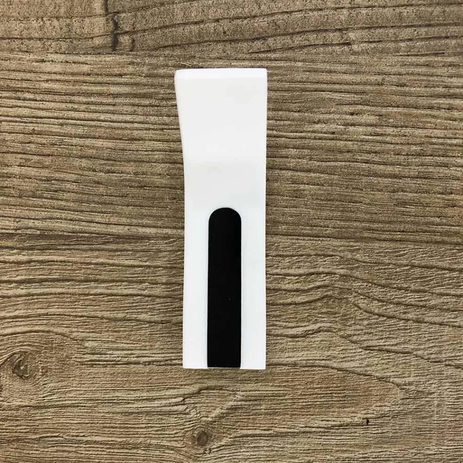 Corian Wall Coat Rack with White or Black Insert, 3 Pieces - Appiccio Viadurini