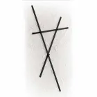Wall Coat Rack in Painted Metal with 5 Pegs Made in Italy - Olmium Viadurini