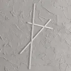 Wall Coat Rack in Painted Metal with 5 Pegs Made in Italy - Olmium Viadurini