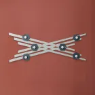 Modern Design Wall Coat Rack in Colored Lacquered Wood - Picassino Viadurini