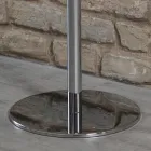 5 Arms Floor Coat Rack Steel and Transparent Acrylic - Gloriano Viadurini