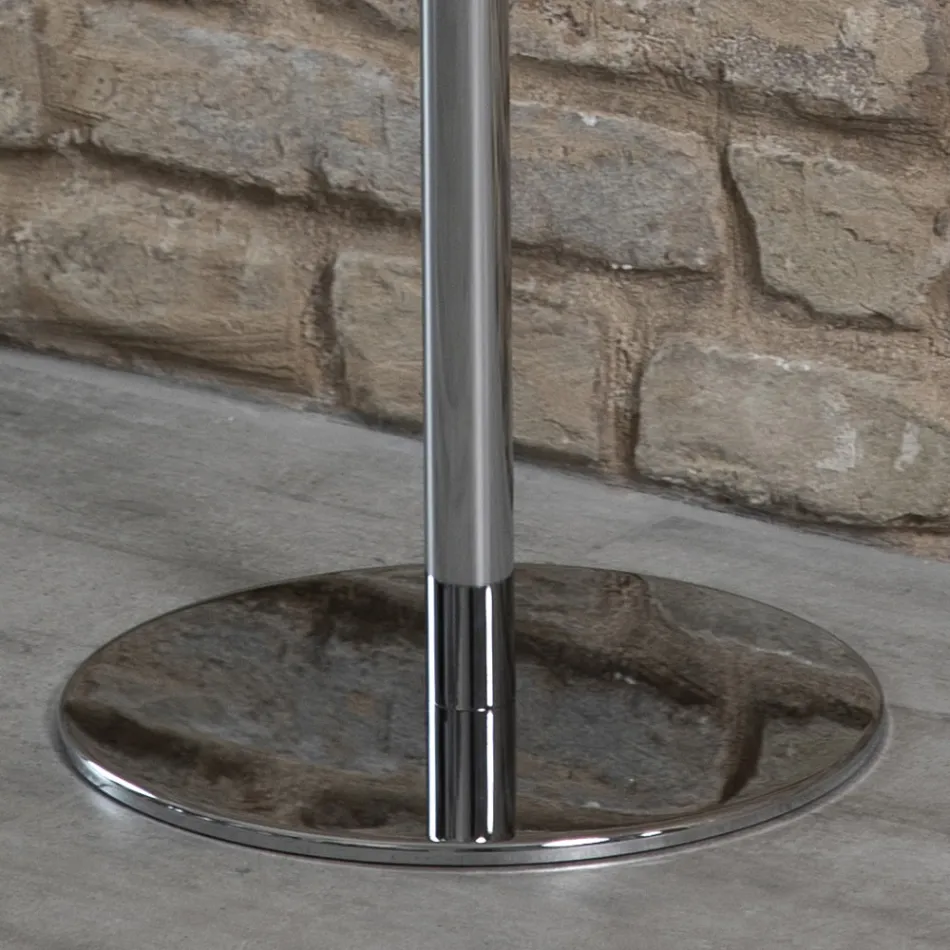 5 Arms Floor Coat Rack Steel and Transparent Acrylic - Gloriano Viadurini