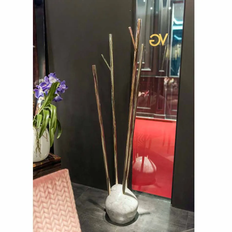 Coat hanger with Zak design marble base Viadurini