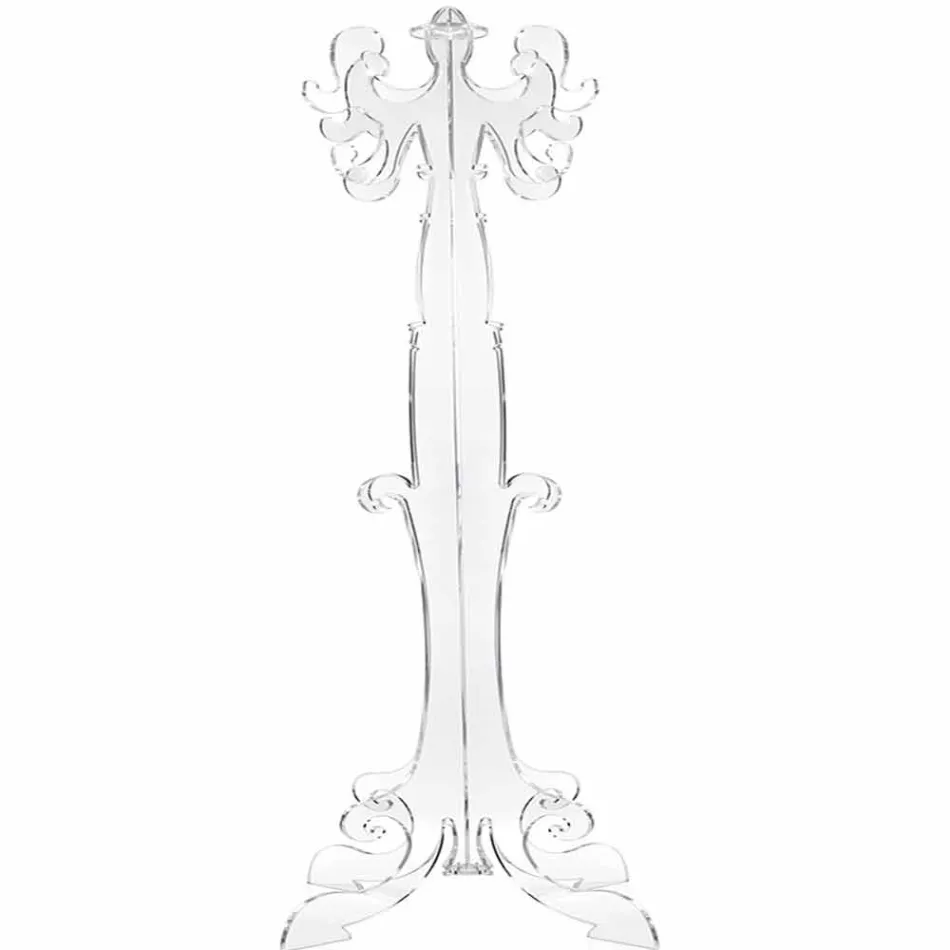 Floor coat rack, classic design, in plexiglass Giave Viadurini