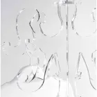 Floor coat rack, classic design, in plexiglass Giave Viadurini