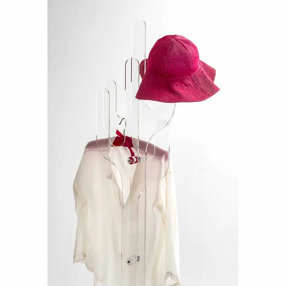 Contemporary transparent design floor coat Cactus, made in Italy Viadurini