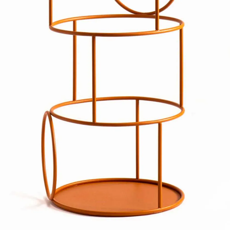 Design Coat Stand in Colored Steel Made in Italy - Vituzzo Viadurini