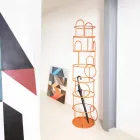 Design Coat Stand in Colored Steel Made in Italy - Vituzzo Viadurini
