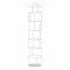 Design Coat Stand in Colored Steel Made in Italy - Vituzzo Viadurini