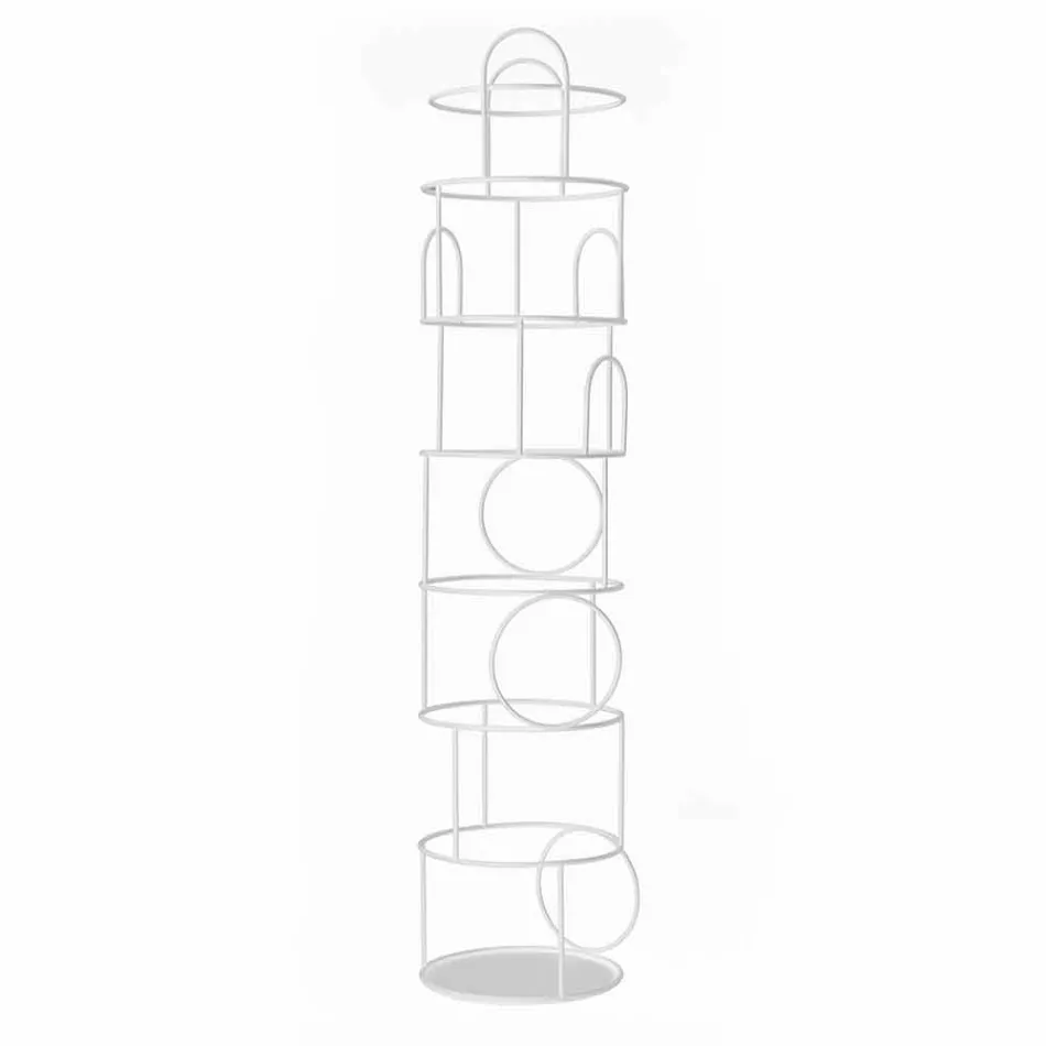 Design Coat Stand in Colored Steel Made in Italy - Vituzzo Viadurini